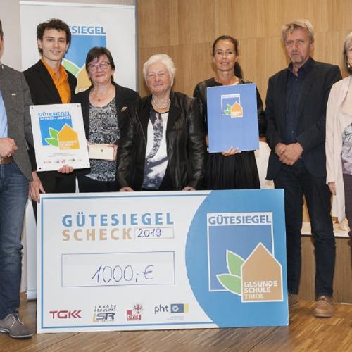 © Verleihung Gütesiegel Gesunde Schule Tirol 2019 Verleihung Gütesiegel Gesunde Schule Tirol 2019
