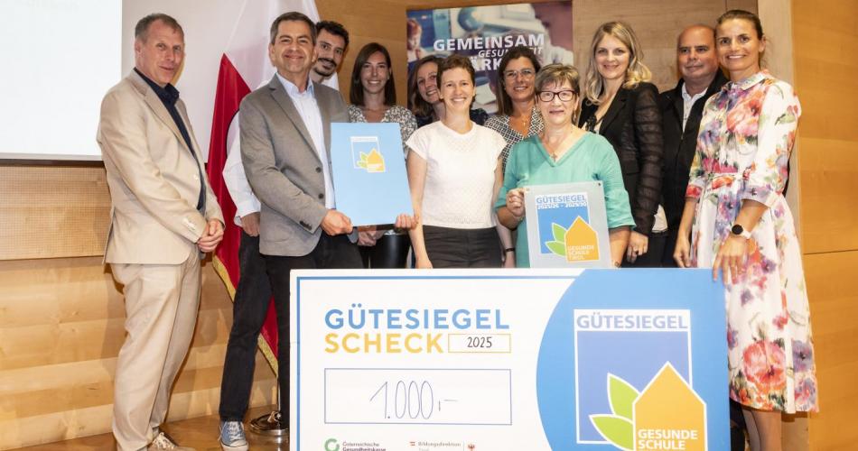 Gütesiegel "Gesunde Schule Tirol" Verleihung